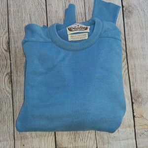 Vintage Terramar Mens CrewNeck Sweater Blue SM